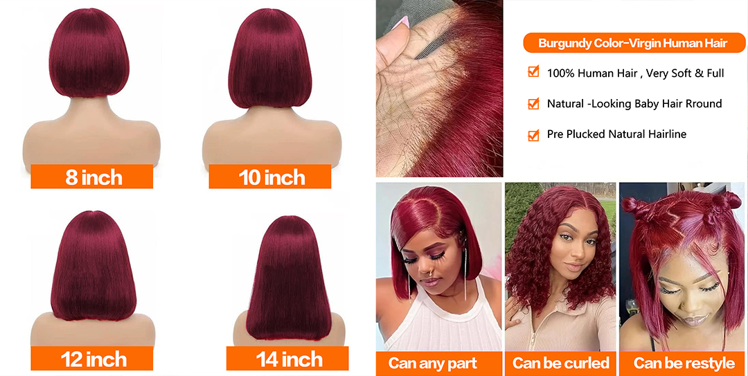 Foxen red wig bob