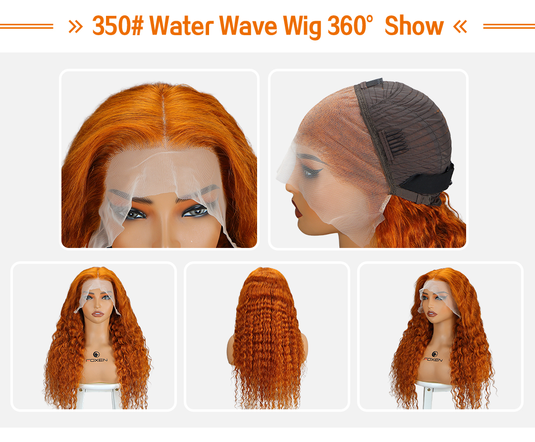 Long Curly Ginger Orange Wigs