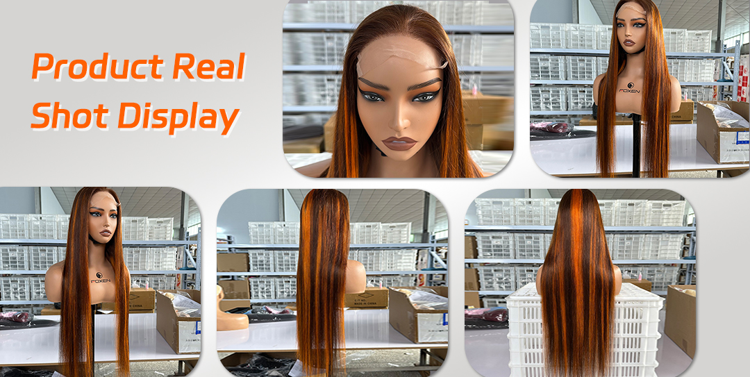 P4/350 Ginger brown lace front