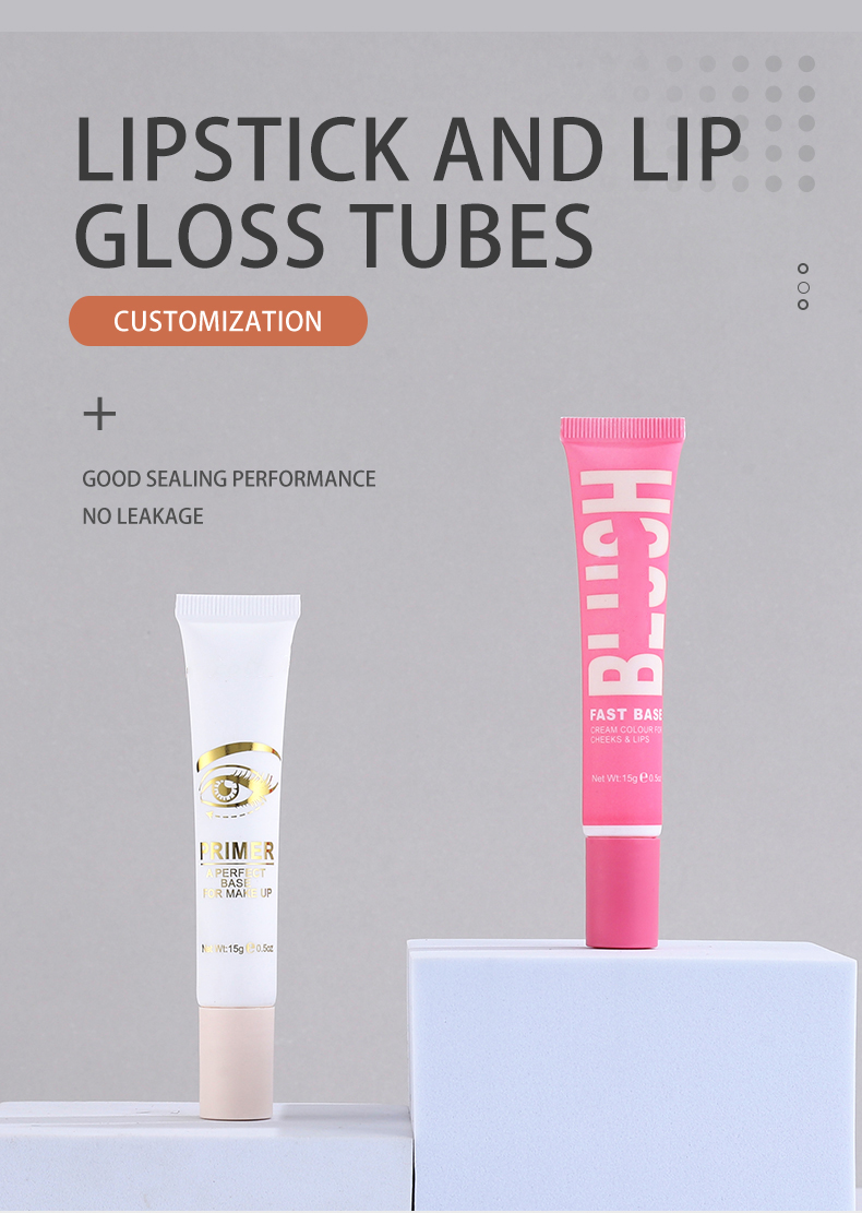 Lipstick, lip gloss, eye cream, soft tube