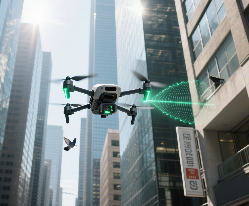 ¿Qué tan confiable es el radar de ondas milimétricas para la evitación de obstáculos con drones en entornos urbanos densos?