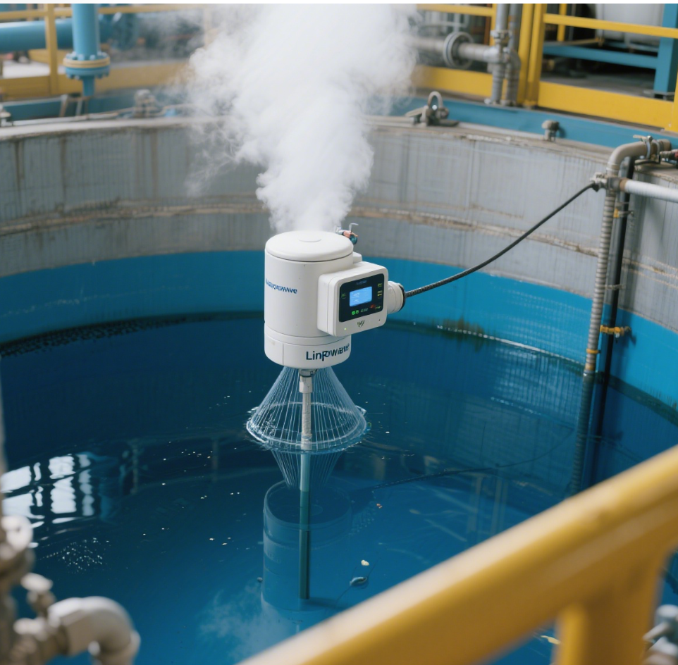 Person standing in a factory with machinery in the background