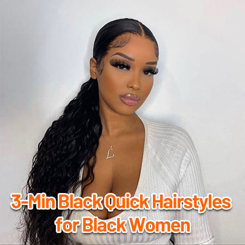 3-Min Black Quick Hairstyles for Black Women: Sleek Low Ponytail – Works for Natural Curls