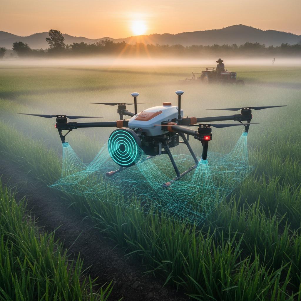 mmWave radar, agricultural spraying drones, drones for agriculture, precision agriculture technology, radar technology in farming