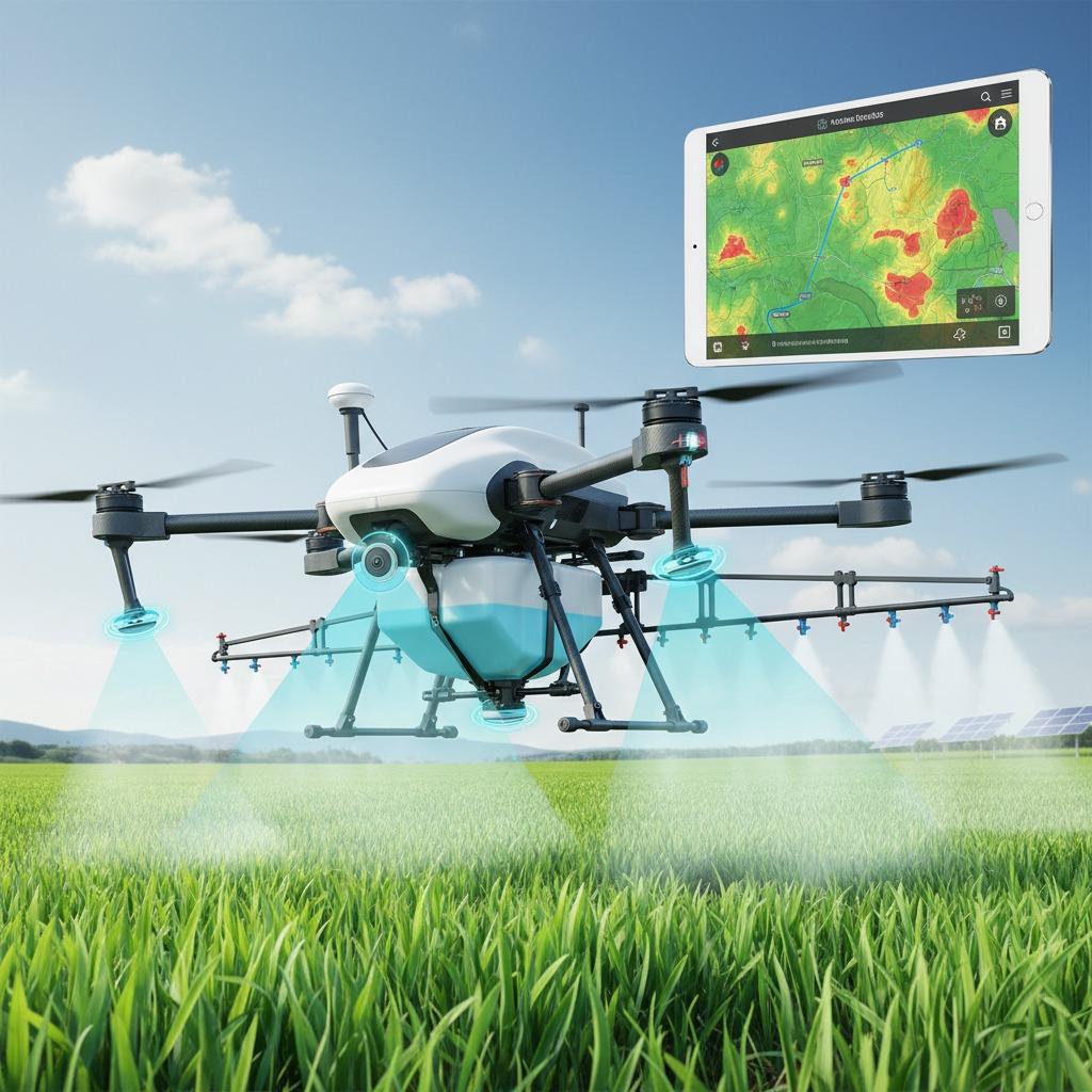 Millimeter-wave radar, agricultural spraying drones, agricultural drones, precision agriculture technology, agricultural radar technology