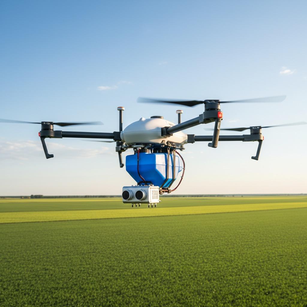 Radar de ondas milimétricas, drones de pulverización agrícola, drones para agricultura, tecnología de agricultura de precisión, tecnología de radar en agricultura