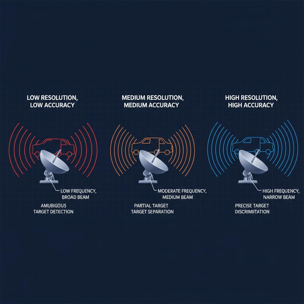 دقة الرادار مقابل الدقة