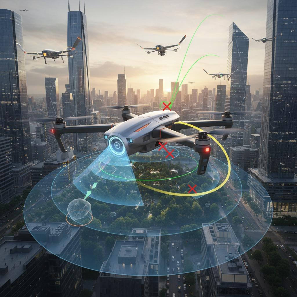 Обнаружение препятствий с помощью дронов с радаром миллиметрового диапазона