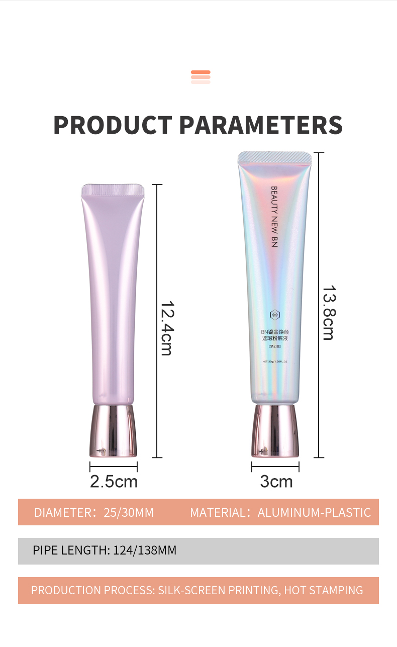 Aluminum-plastic sheet tube with highlighting