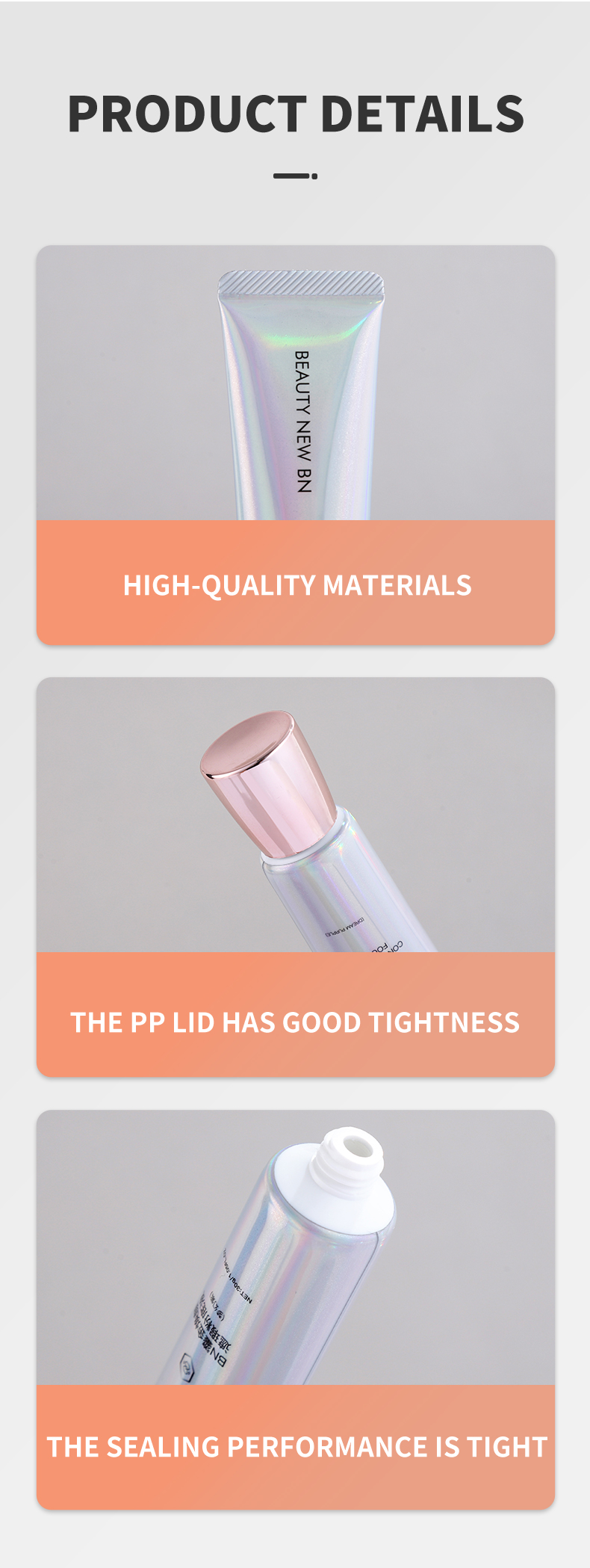 Aluminum-plastic sheet tube with highlighting
