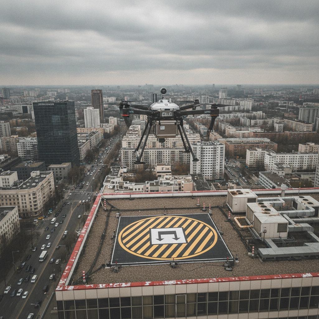 Urban logistics drone navigation